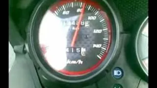 Honda cbf 125 M  0-100 km/h my best attempt