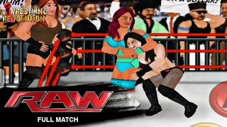 FULL MATCH - Paige & Becky Lynch vs. Sasha Banks & Naomi: Raw, Jul. 20, 2015 | Wrestling Revolution