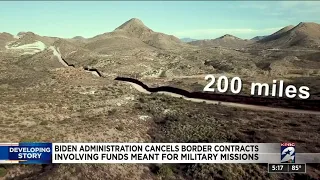 Biden administration cancels border contracts involving funds meant for military missions