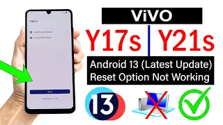 Vivo Y17s/Y21s FRP BYPASS ANDROID 13 (new method)🚀 (Without Computer)