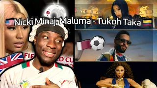 NICKI MADE THE WORLD CUP SONG?🇨🇴🇶🇦⚽️| Tukoh Taka - Nicki Minaj, Maluma & Myriam Fares REACTION