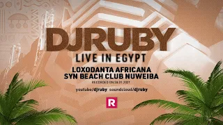 DJ Ruby Live Video Set in Egypt at Loxodonta Africana Festival : Syn Beach Club, Nuweiba 28.01.2021