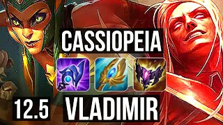 CASSIOPEIA vs VLADIMIR (MID) | 11/1/8, 800+ games, Legendary | EUW Master | 12.5
