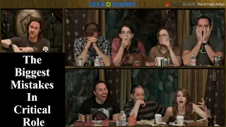 The Biggest Mistakes in Critical Role