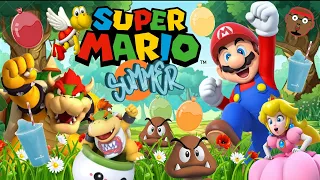 Mario Summer | Super Mario Run and Freeze | Mario Summer Game for Kids | PhonicsMan Fitness