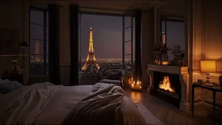 Night in Paris: Luxury Apartment Fireplace [3 Hours]