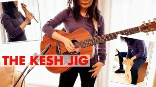 The Kesh Jig【Tin WhistleとCajonとguitarでケルト音楽!】Taylor GSmini