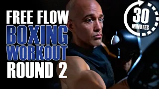 30 Minute Heavy Bag Workout |Free Flow Boxing  Round 2