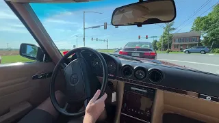 1989 Mercedes Benz 560sl Driving