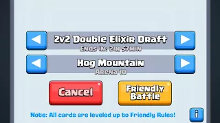 2v2 Double Elixir draft challenge with clanmates | Clash Royale |