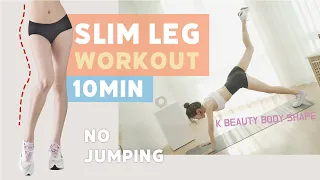 10 MIN SLIM LEG WORKOUT (KPOP IDOLS LEG LINE )at Home - Inner & Outer Thighs & Calves