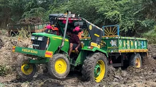 Tata Hitachi rescued our tractor | Two John Deere 5045s and Kubota 5501 | @farmerslifestyle2024