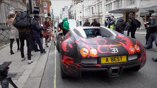 Bugatti Veyron causes CHAOS in Quiet London street!!