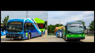 Montgomery County Transit Ride On Exclusive!!! 2019 Proterra Catalyst BE35s & 2020 Novabus LFSAs