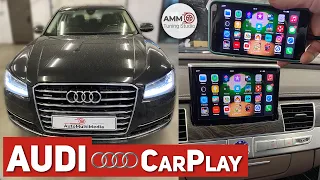 Audi A8. CarPlay + MirrorLink