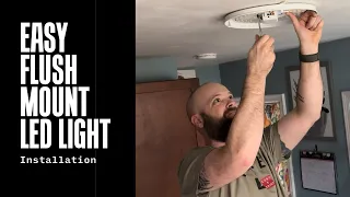 Easy DIY LED Installation: Flush Mounted Ceiling Light Fixture