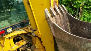 CAT Backhoe startup