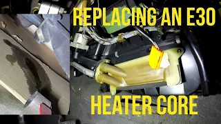 BMW E30 How to Replace Heater Core