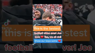 In football you never see this! Joe Burrow loving on up on Tee Higgins. Bestest video ever!