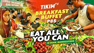 85 Pesos BREAKFAST BUFFET with LONGGANISA, EAT ALL YOU CAN in MANDALUYONG | EMRIZ BULALOHAN STORY