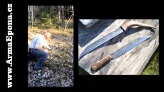 Forged Viking Long Knife - Saex - Review by Wulflund.com