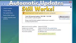 Automatic Updates for Windows Vista STILL works in 2024!