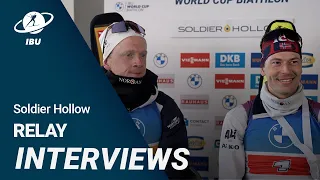 World Cup 23/24 Soldier Hollow: Men Relay Interviews