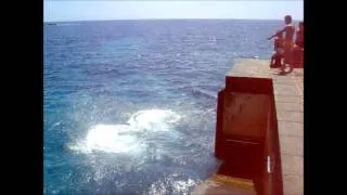 me cliff jumping  - Tenerife, Backflips into water