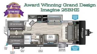 2023 Lightweight Travel Trailer of the Year// Grand Design Imagine 25BHE// True QUAD Bunk Under 30ft