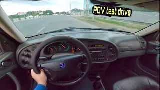 2003 Saab 93 turbo (200HP) POV Test Drive