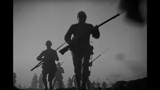 All Quiet on the Western Front (1930) by Lewis Milestone, Clip: Fighting silhouettes