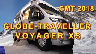 GLOBE-TRAVELLER, VOYAGER  XS AUF PEUGEOT, RUNDGANG, KASTENWAGEN MIT GFK HECK, CMT STUTTGART 2018