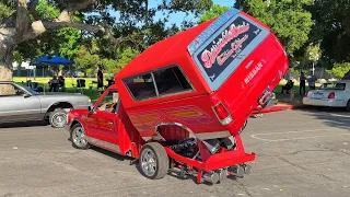 Lady Lowrider Classic Car Cruise in Pasadena California