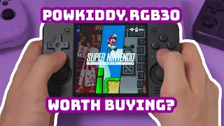 PowKiddy RGB30 is it worth buying this $85 retro gaming handheld?