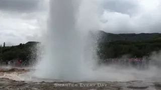 Icelandic Geyser in Slow Motion