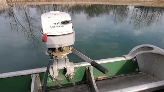 1984 Johnson 4hp Outboard Motor Pond Test