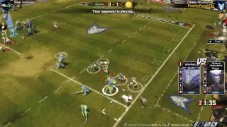 Having some fun with Lizardmen vs. Halflings (Blood Bowl 2)