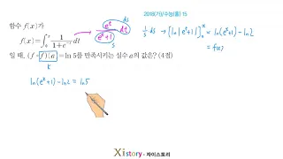 11-H-52/자이스토리/미적분/2018(까)/수능(홀) 15