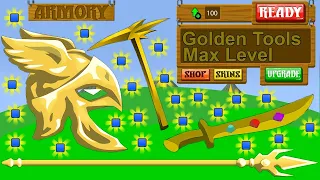 Golden Tools Max Level Attack Stickman - HACK STICK WAR LEGACY