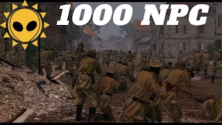 Arma 3 - 1,000 NPC battle | NPC War & A.I battle | World War 2 mod