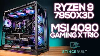 Ryzen 9 7950X3D + MSi 4090 Lian Li o11 Evo Custom PC Build!