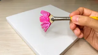 Easy Magnolia flowers painting ✨🌺/ tutorial flower painting/ Acrylic painting for beginners#464