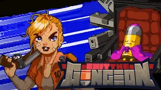 Постоянно обстреливающийся лифт Преступницы // Exit the Gungeon #3