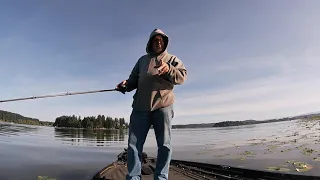 Giant Largemouth Bass - Savage Gear 4D Pulse Tail Swimbait Silver Lake - Washington State