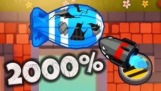 Can You Beat a 2000% MOAB with ONE Tower in BTD6!?