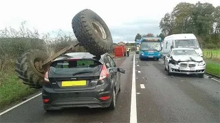 Amazing Truck And Car Crash 2023 - Crazy Dangerous Truck Driver Fails Compilation - Bad Day At Work