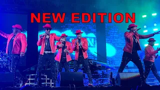 New Edition perform “Can you stand the rain” at Legacy Tour in Chicago