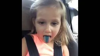 My tongue is blue!