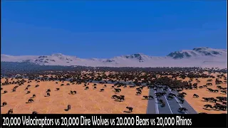 Massive battle 80,000 animals unit, who will survive? | Ultimate Epic Battle Simulator | UEBS