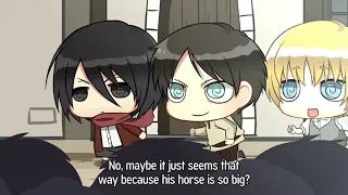 4 times Mikasa making fun of Levi's height